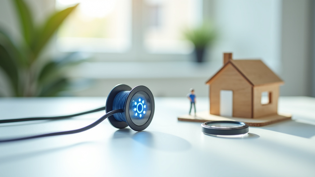 Technicien vérifiant les connexions de fibre optique dans un local technique